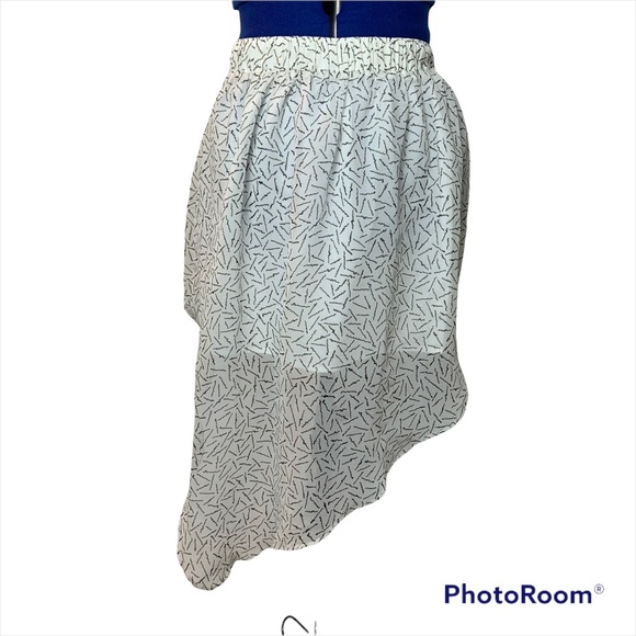 BCBGENERATION Asymmetrical Abstract Confetti Mini Skirt XS - Picture 2 of 12